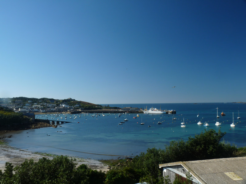 The Scillionian ferry carries cargo and passengers, including us, to the islands from the British mainland before some freight is trans-shipped to residents and businesses on St Agnes.
